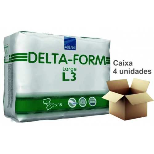 Fralda Abena Delta - Form L3 - Caixa de 4 embalagens